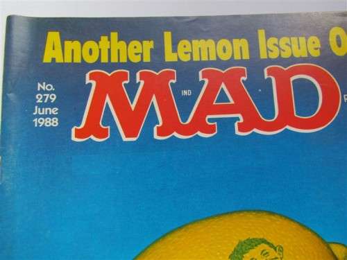 MAD MAGAZINE LEMON ISSUE FATAL ATTRACTION #279 1988