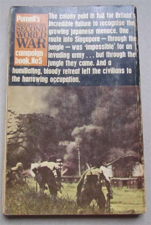 Purnells History of the Second World War WWII- defeat in Malaya *SCARCE soft cover**