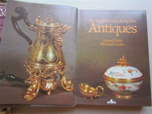 The Encyclopedia of Popular Antiques - Michael Carter - with valuations per item