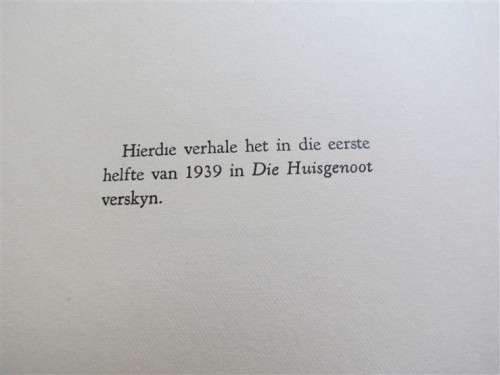 1939 Die Groot Lemoine - Kapt. Eugene De Beck - Versameling het in HuisGenoot verskyn