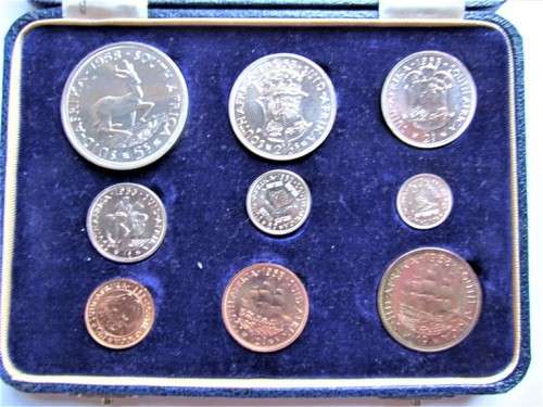 1958 SA UNION SHORT PROOF SET - SILVER PROOF IN ORIGINAL SA MINT BOX