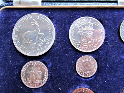 1958 SA UNION SHORT PROOF SET - SILVER PROOF IN ORIGINAL SA MINT BOX