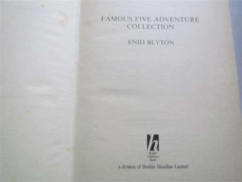 ENID BLYTON - THE FAMOUS FIVE ADVENTURE COLLECTION - HARDCOVER