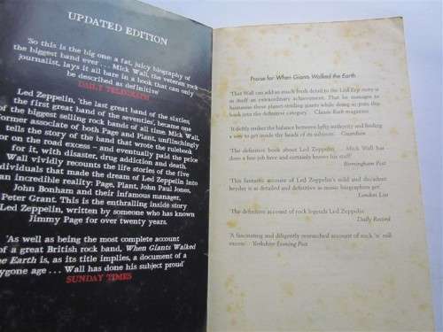 LED ZEPPELIN - A BIOGRAPHY - WHEN GIANTS WALKED THE EARTH