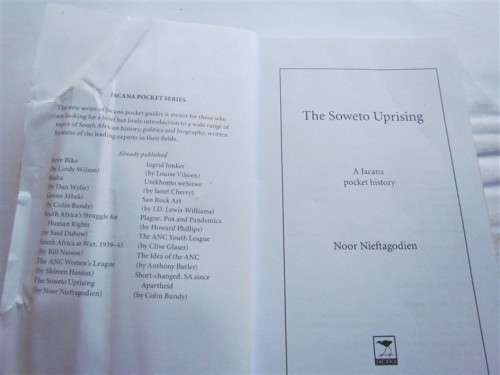 SOWETO UPRISING - NOOR NIEFTAGODIEN - FIRST PUBLICATION