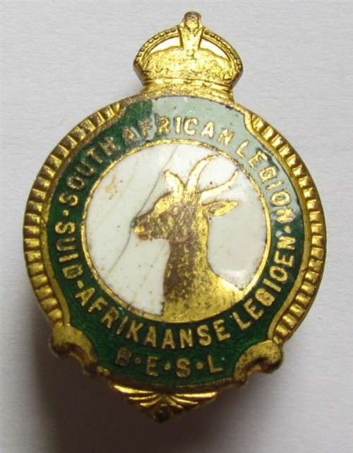 SOUTH AFRICA LEGION LAPEL BADGE