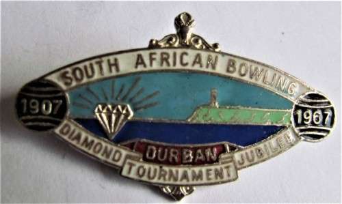 1967 SA BOWLING CHAMPIONSHIPS DIAMOND JUBILEE BADGE
