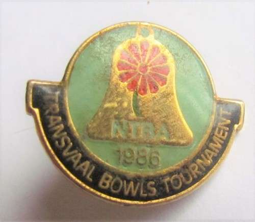 1986 NTBA TRANSVAAL BOWLS TOURNAMENT BADGE