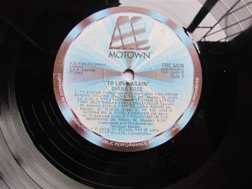 DIANA ROSS - VINTAGE LP - TO LOVE AGAIN
