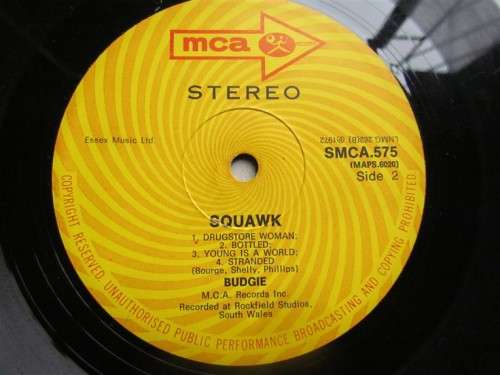 BUDGIE - SQUAWK - VINTAGE LP - THEIR 2nd ALBUM **SCARCE**