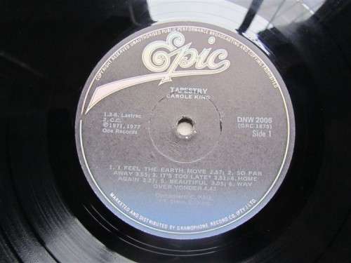 CAROL KING - TAPESTRY - VINTAGE LP