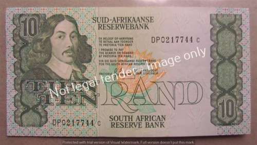 1985 DE KOCK UNC (DP) R10 NOTE
