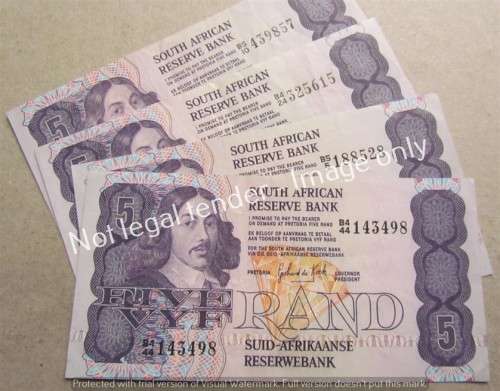 4 X DE KOCK UNC (B4/B5) R5 NOTES