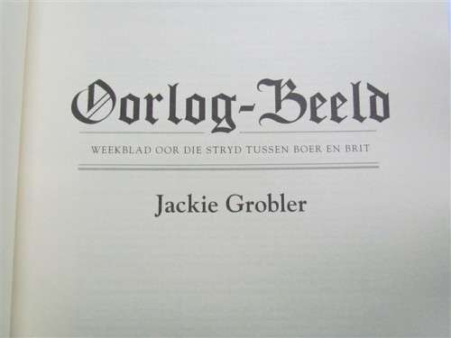 Oorlog Beeld -Nuusblad oor die stryd tussen Boer & Brit - Like New Condition