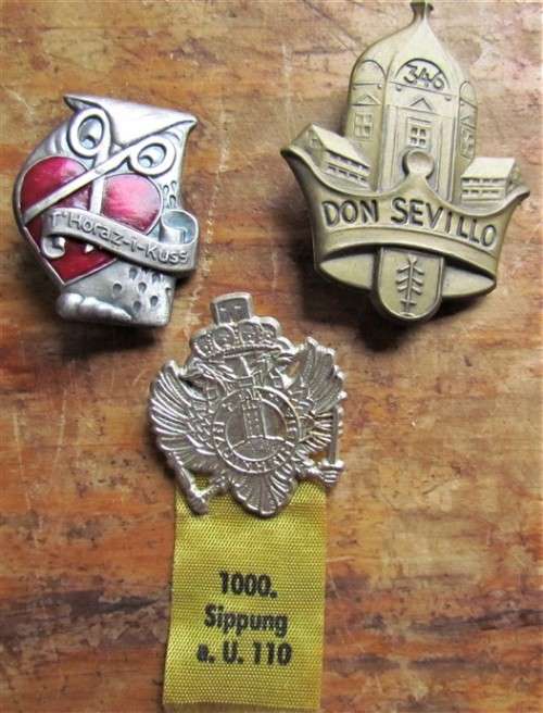 Schlaraffia German Society Fraternity Badge