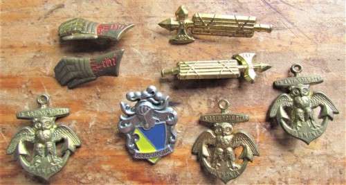 Schlaraffia German Society Fraternity Badges Lot **Scarce**