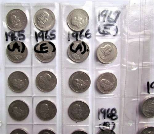 RSA 20c LOT - 1965 E+A to 1989 Some UNC/AU **LOW START**