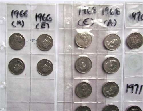 1966 - 1988 50c collection in album pages - 1 bid for all @@LOW START@@