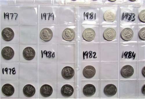 1966 - 1988 50c collection in album pages - 1 bid for all @@LOW START@@