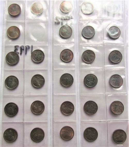 1991 - 1993 UNC 2c collection in album pages - 1 bid for all @@LOW START@@