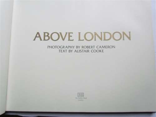 Above London - Large hardcover of aerial photographs