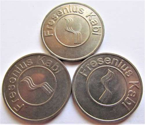 3 X Fresnius Kabi Medical Tokens - All for 1 Bid