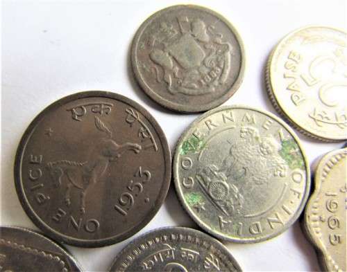 INDIA COINS ASSORTMENT  - ALL FOR 1 BID