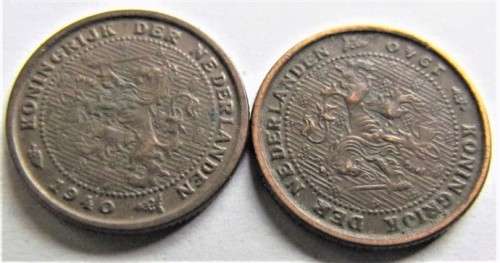 NETHERLANDS 1940 1/2 CENT - 1 BID FOR BOTH