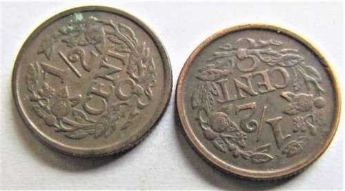 NETHERLANDS 1940 1/2 CENT - 1 BID FOR BOTH