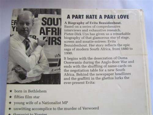 PIETER DIRK UYS - A PART HATE , A PART LOVE - AUTOBOIGRAPHY EVITA