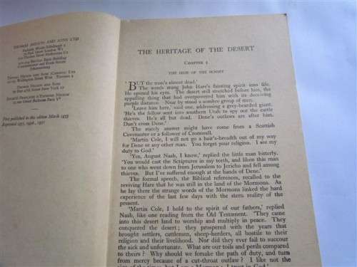 1957 - WESTERN - THE HERITAGE OF THE DESERT - ZANE GREY