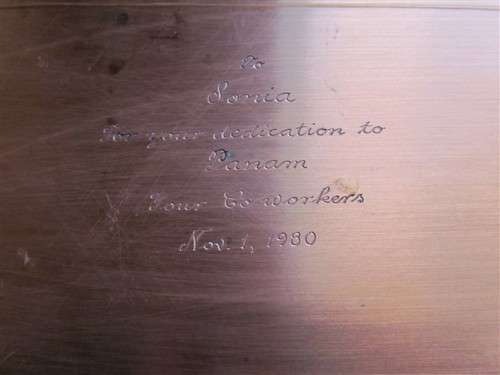 1969/70 Conservation Report + Solid Copper Tray with Zebra - Both for 1 Bid