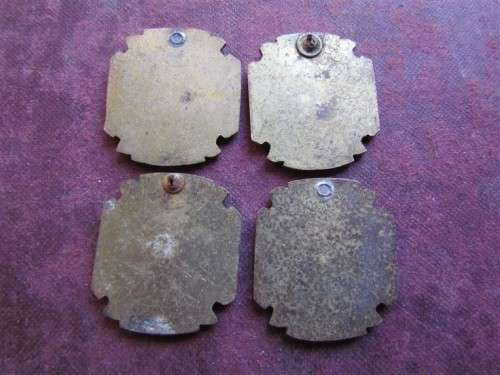 4 X NSG THISTLE BADGES - 1 BID FOR ALL