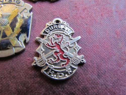 5 X Vintage Scottish Highlands Dancing Badges