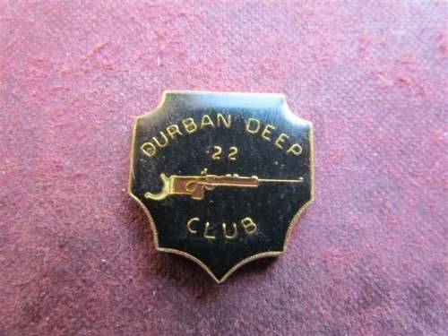 Durban Deep 22 Target Shooting Club Enamel Badge