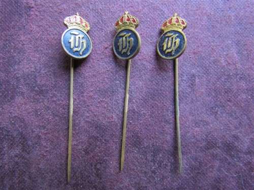 3 x vintage enamelled  Pins - 1 bid for all