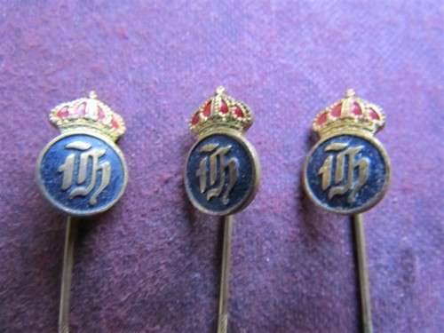 3 x vintage enamelled  Pins - 1 bid for all