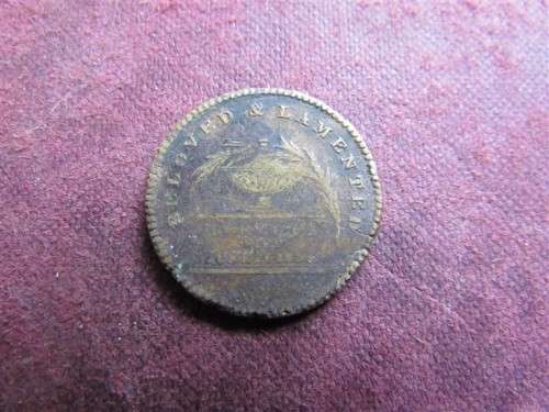George IV Memorial Brass Token - Beloved & Lamented 1830