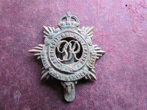 British - Royal Army Service Corps Cap Badge (WW2) British