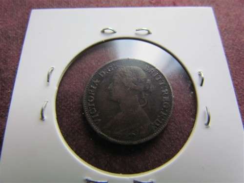 GB 1862 Farthing **SCARCE VARIETY**Large 8 **