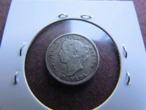 1891 Canada 10 cents SILVER - 21 Leaves Variety - Victorian