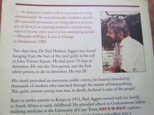 Death of an Idealist - 1st White Activist to Die in Detention - Beverley Naidoo