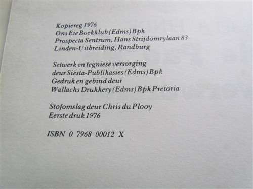 DIE PAD NA SWERWESRUS - ENGELA LINDE - Eerste Druk1976