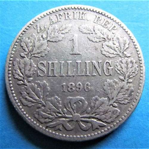 1896 ZAR 1/ Shilling **SILVER**