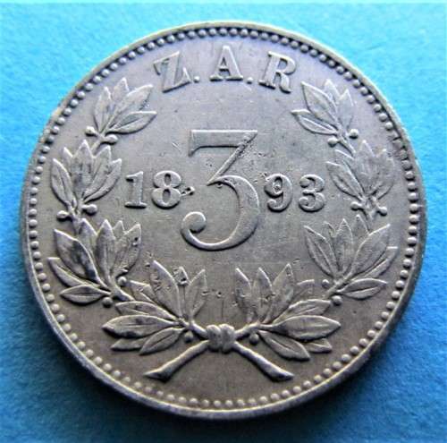 1893 3d ZAR Tiekie **SILVER**