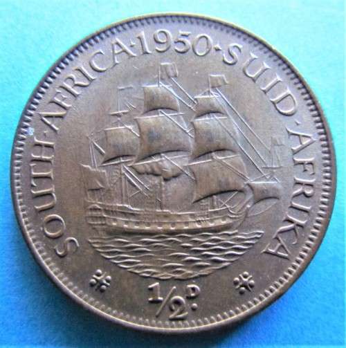 1950 1/2d Penny - Excellent Details - High Grade