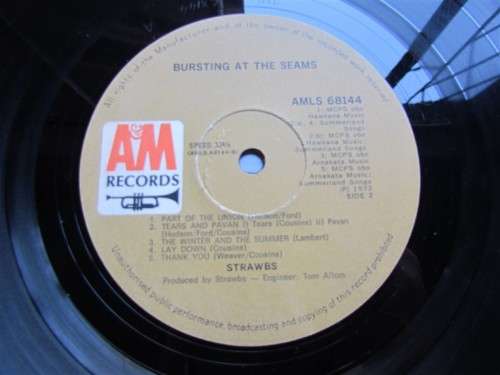 VINTAGE LP - THE STRAWBS - BURSTING AT THE SEAMS
