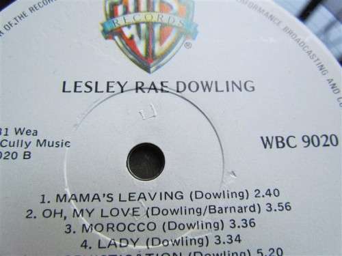 VINTAGE LP - LESLEY RAE DOWLING