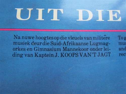 VINTAGE LP - UIT DIE BLOU - SOUTH AFRICAN AIRFORCE BAND