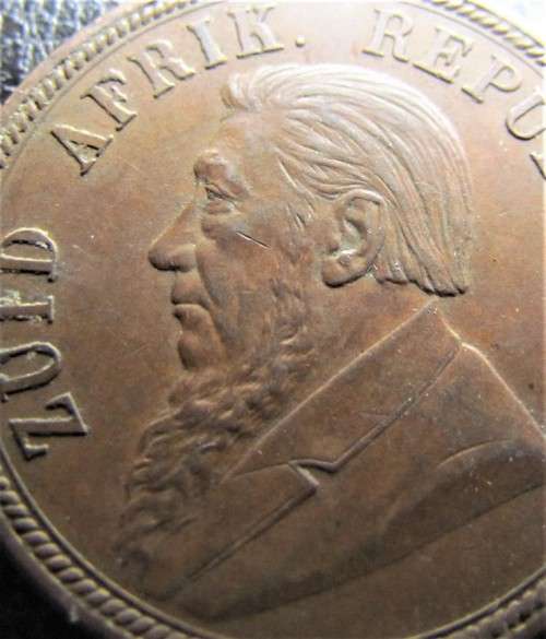 @@R1 START@@ ZAR 1892 Penny 1d with Great Details - see pics